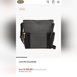 Vintage Fossil 'Lane' NS Crossbody Bag